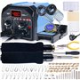 WEP 939D-II Kit de pyrogravure 2-en-1 86-en-1 avec 51 pointes
