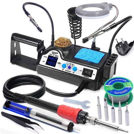 WEP 927-IV V1 Kit Station de Soudage 110W avec 3 Canaux Préréglés