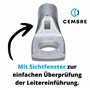 Lot de 10 cosses tubulaires Cembre A2-M6 10 mm² M6 I Cosse de câble en cuivre non isolée | Jeu de cosses à anneau | Borne de con