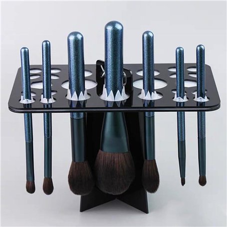 Porte-pinceaux de Maquillage Acrylique 26 Trous Organisateur de Brosses pour Nail Art Rangement Cosmétique Porte-brosse de Stock