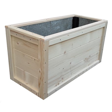 TOTAL WOOD 2012 Jardinière rectangulaire en Bois Jardin terrasse Balcon Interieur Exterieur 70 x 40 x 40 cm également sur Mesure