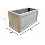 TOTAL WOOD 2012 Jardinière rectangulaire en Bois Jardin terrasse Balcon Interieur Exterieur 70 x 40 x 40 cm également sur Mesure