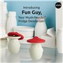 OTOTO Fun Guy Désodorisant pour réfrigérateur – Éliminateur d'odeurs de réfrigérateur de qualité alimentaire – Passe au lave-vai
