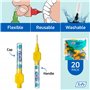 TEPE Lot de 20 brossettes interdentaires d'origine Jaune