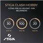Stiga Hobby Clash Raquette de Ping-Pong, Noir/Rouge
