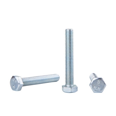 Lot de 30 boulons hexagonaux DIN 933 en acier zingué M8 x 50 mm Grade 8.8 Vis hexagonales entièrement filetées Tête hexagonale B