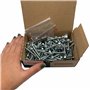 Lot de 120 vis autoforeuses DIN 7504K en acier zingué 4,8 x 38 mm Vis à tôle autoforeuse Tête hexagonale autotaraudeuse (120, 4,