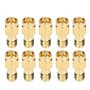 Kadimendium 10 Pièces SMA Adaptateur Inverse Mâle à Femelle Adaptateur RF Câble Conversion Connecteur RF Connecteur SMA Connecte