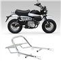 Porte-Bagages de Moto, Porte-Bagages Arrière de Moto en Alliage d'acier Chromé de Remplacement pour Monkey 125 Z125 2018‑2022