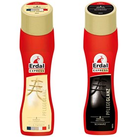 Erdal Lot de 2 flacons de crème d'entretien Express pour chaussures - Toutes les couleurs et noires - Huile d'amande fraîche Erdal Lot de 2 flacons de crème d'entretien Express pour chaussures - Toutes les couleurs et noires - Huile d'amande fraîche