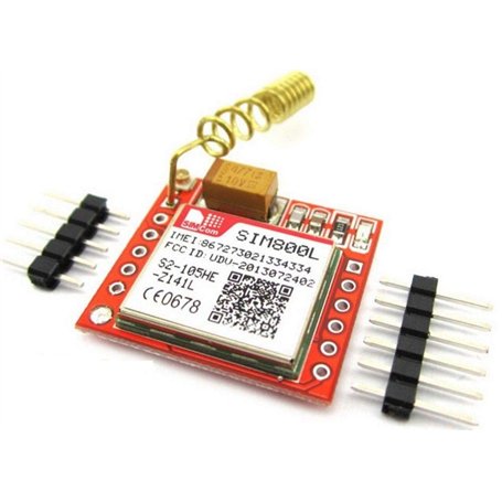 TECNOULAB 1 pièces SIM800L GPRS GSM Module antenne PCB Carte SIM Quadri-Bande
