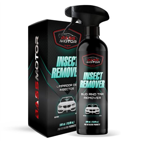 Bass Motor Nettoyant Moustiques Voiture et Moto | Nettoyage Insectes et Excréments sur Carrosserie Sans Frotter | Nettoie Rapide