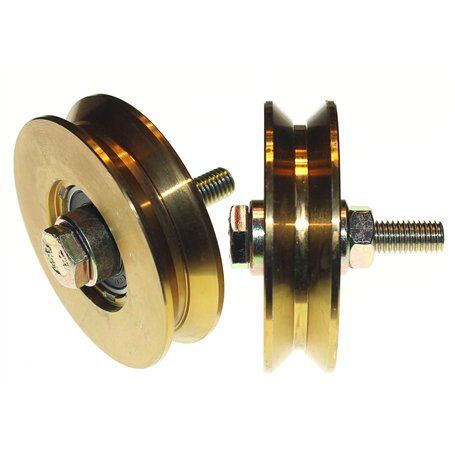 (V79–12) Lot de 2 roues pour portail coulissant