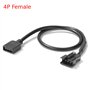 LEEINTO 30cm Carte mère RGB Adaptateur câble de Conversion 5V 3Pin/12V 4Pin RGB LED Bande Lumineuse pour PC Ordinateur lumière L