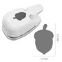 ARTOZ Perforatrice en forme de gland de 3,1 cm - Perforatrice à motif de gland - Pour Noël et l'Avent - Pour invitations, cartes