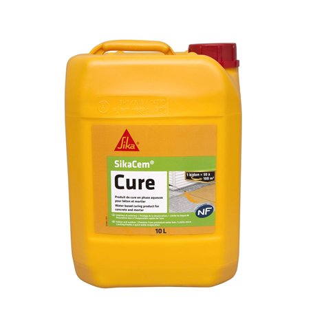 SIKA - Produit de cure pour béton et mortier - SikaCem Cure Blanc - Sol/Façade - Empêche l'évaporation de l'eau - Protège le bét