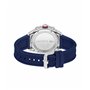 Lacoste Montre Chronographe à Quartz pour Homme Collection TIEBREAKER avec Bracelet en Silicone Bleu - 2011154