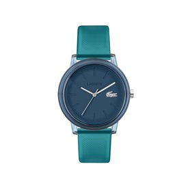 Lacoste Montre à Mouvement à Quartz Trois Aiguilles pour Homme et Femme Collection Lacoste.12.12 avec Bracelet en Silicone Bleu  Lacoste Montre à Mouvement à Quartz Trois Aiguilles pour Homme et Femme Collection Lacoste.12.12 avec Bracelet en Silicone Bleu