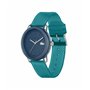 Lacoste Montre à Mouvement à Quartz Trois Aiguilles pour Homme et Femme Collection Lacoste.12.12 avec Bracelet en Silicone Bleu