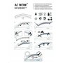 AC WOW Lot de 2 déflecteurs d'air pour Volkswagen Multivan T7 2022 2023 2024 2025 2026 externes