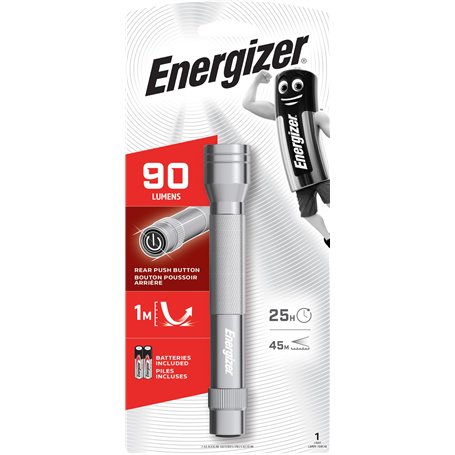 ENERGIZER Torche métal Led gris argent légère autonomie 3h