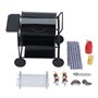 Mini barbecue 1:12 Artisanat fin Miniature Accessoires de maison de poupée pour décorations de maison de poupée