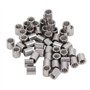 Oumefar 50 Pièces écrou D'accouplement Cylindrique 304 écrou D'accouplement en Acier Inoxydable M6x1.0 10 L11mm écrous de Connec