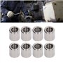 Oumefar 50 Pièces écrou D'accouplement Cylindrique 304 écrou D'accouplement en Acier Inoxydable M6x1.0 10 L11mm écrous de Connec