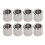 Oumefar 50 Pièces écrou D'accouplement Cylindrique 304 écrou D'accouplement en Acier Inoxydable M6x1.0 10 L11mm écrous de Connec