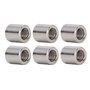 Oumefar 50 Pièces écrou D'accouplement Cylindrique 304 écrou D'accouplement en Acier Inoxydable M6x1.0 10 L11mm écrous de Connec