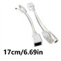 Injecteurs passifs et répartiteurs pour caméras IP et points d'accès avec connecteurs DC 5,5 x 2,1 mm RJ45