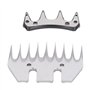 2 Pcs Acier Au Carbone 9 Dents Moutons Cisailles Lame Dent Droite 10mm Espacement Des Dents Laine Tondeuse Peigne Cutter Tondeus