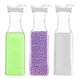 3 Pcs Distributeur de Détergent à Lessive,1.5L Distributeur Lessive Liquide, Boîte de Rangement de Détergent à Lessive pour Le S 3 Pcs Distributeur de Détergent à Lessive