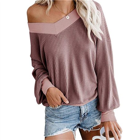 Dreamskull Dames Femmes Pull Blouses Chemise Long Jumper Tops Chemise Longue Chemisier Long Casier Élégant À Manches Longues Épa