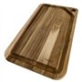 Tramontina - TRAMONTINA- Planche à Découper Kitchen 33x20x1,8cm en Bois de Teck FSC - Rigole à Jus pour viande. Qualité Premium,