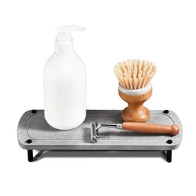 Momo Lifestyle Égouttoir à séchage Rapide pour évier de Salle de Bain - Organiseur d'accessoires en Terre de diatomée - Égouttoi Momo Lifestyle Égouttoir à séchage Rapide pour évier de Salle de Bain - Organiseur d'accessoires en Terre de diatomée - Égouttoi