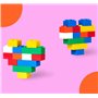 Simba Blox 104114518 – 250 Blocs de Construction dans Un Seau, pour Enfants à partir de 3 Ans, différentes Pierres, 8 fenêtres, 