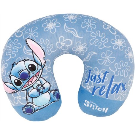 TATAWAY - Coussin de Voyage Cervical Enfant | Graphismes Disney Stitch | Testé et Certifié Normes Européennes | Lavable à la Mai