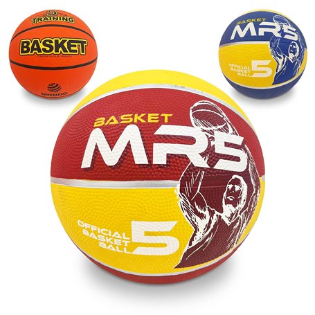 MONDO Toys - Ballon de Basket Dream Team Taille 5 - Rubber 390 g - 13139 Coloris Assortis