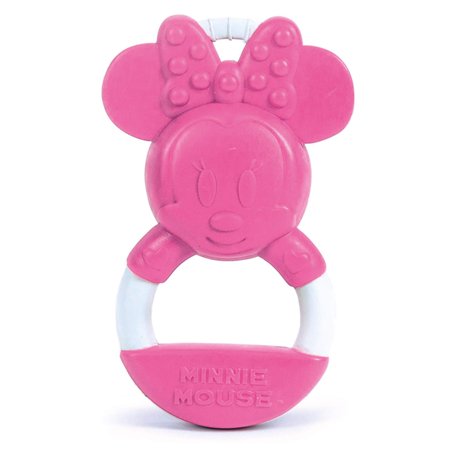 Baby Clementoni - 17342 - Disney Baby - Minnie - Jouet pour Bébés à partir de 0 mois et plus - Anneau de Dentition en Plastique