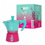 Cafetière Italienne Bialetti Bleu Rose Aluminium Thermoplastique 3 Tasses