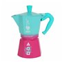 Cafetière Italienne Bialetti Bleu Rose Aluminium Thermoplastique 6 Tasses