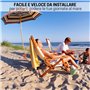 Embout de forage pour parasol de plage de plage de pied parapluie base fixation couleurs rouge bleu jaune vert abs résistant pra