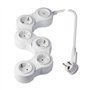 Poly Pool PP2529 multiprise Snake articulée avec 5 Prises Standard Grandes