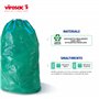 Virosac - Gransacco - Sacs robustes, résistants idéaux pour le jardinage. Doté de poignées pratiques – 20 sacs verts 80 x 115 cm
