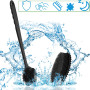 Lot de 2 brosses pour le corps en silicone - Noir - Brosse de douche pour le dos - Brosse pour le dos - Brosse pour le corps - B