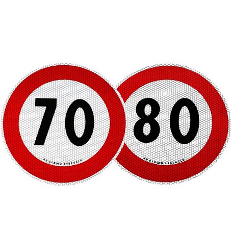 4R Quattroerre.it Indicateur Limite Vitesse 70 et 80 km/h Homologués EU