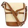 THUN - Sac seau en paille et simili cuir