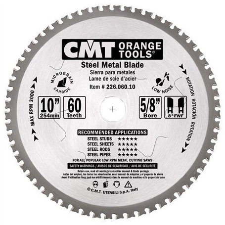 CMT Orange Tools 226.048.09M – Lame de scie circulaire pour métaux 235 x 2