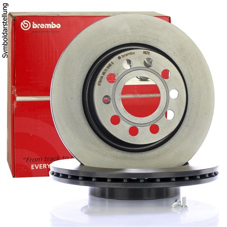 Brembo 08.A205.11 - Disque de Frein Arrière avec revêtement anti-corrosion UV - Jeu de 2 disques